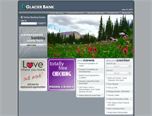 Tablet Screenshot of glacierbank.com